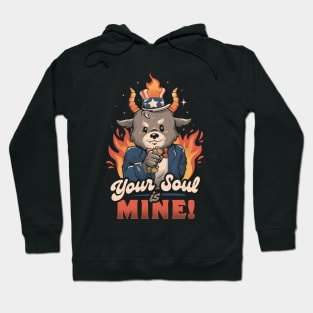 Your Soul is Mine - Funny Evil Cute Baphomet Goth Gift Hoodie